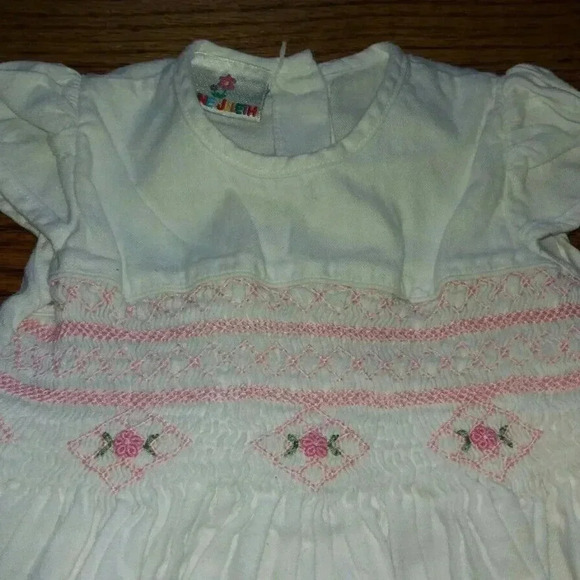 Anne Juleth Hand Smocked & Embroidered Dress - Picture 7 of 7